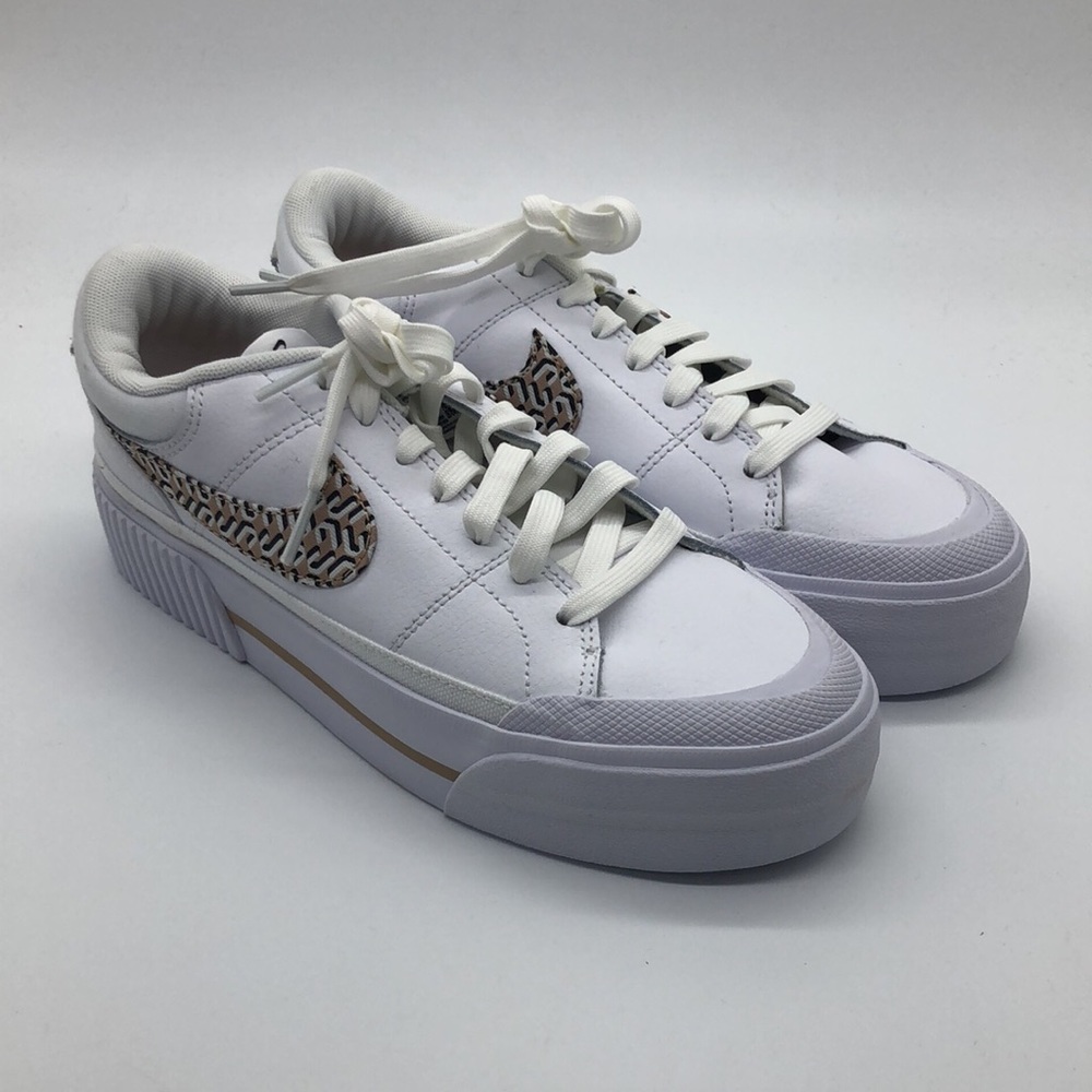 Nike Court Legacy Lift Shoes FD0558 100 White Hemp United - Picture 2 of 5